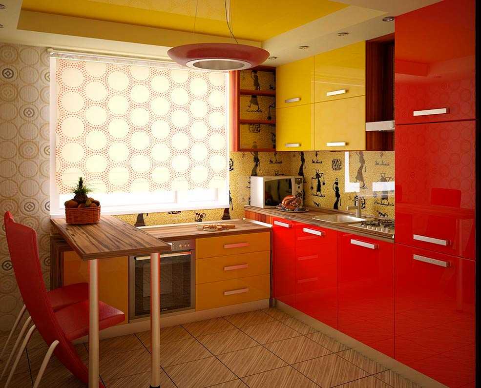 Лучший и практичный выбор цветового решения на кухонный гарнитур для маленькой кухни