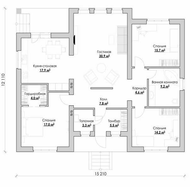 Дом 8 на 9 — лучшие проекты, схемы, чертежи планов и обзор идей оформления загородных домов (100 фото)