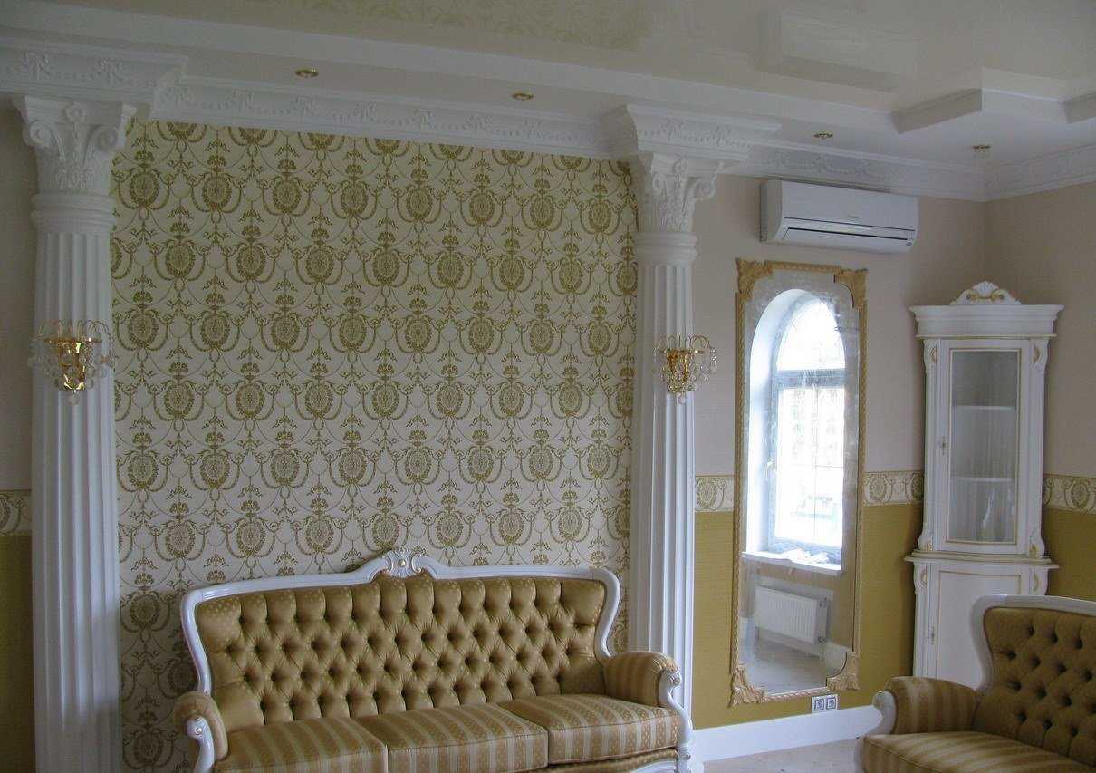 Использование молдингов на стенах и потолке в дизайне интерьера спальни, гостиной, кухни — ivd.ru