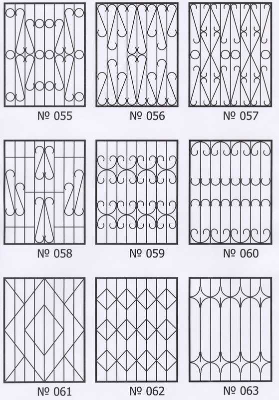 Эскизы на решетки на окна