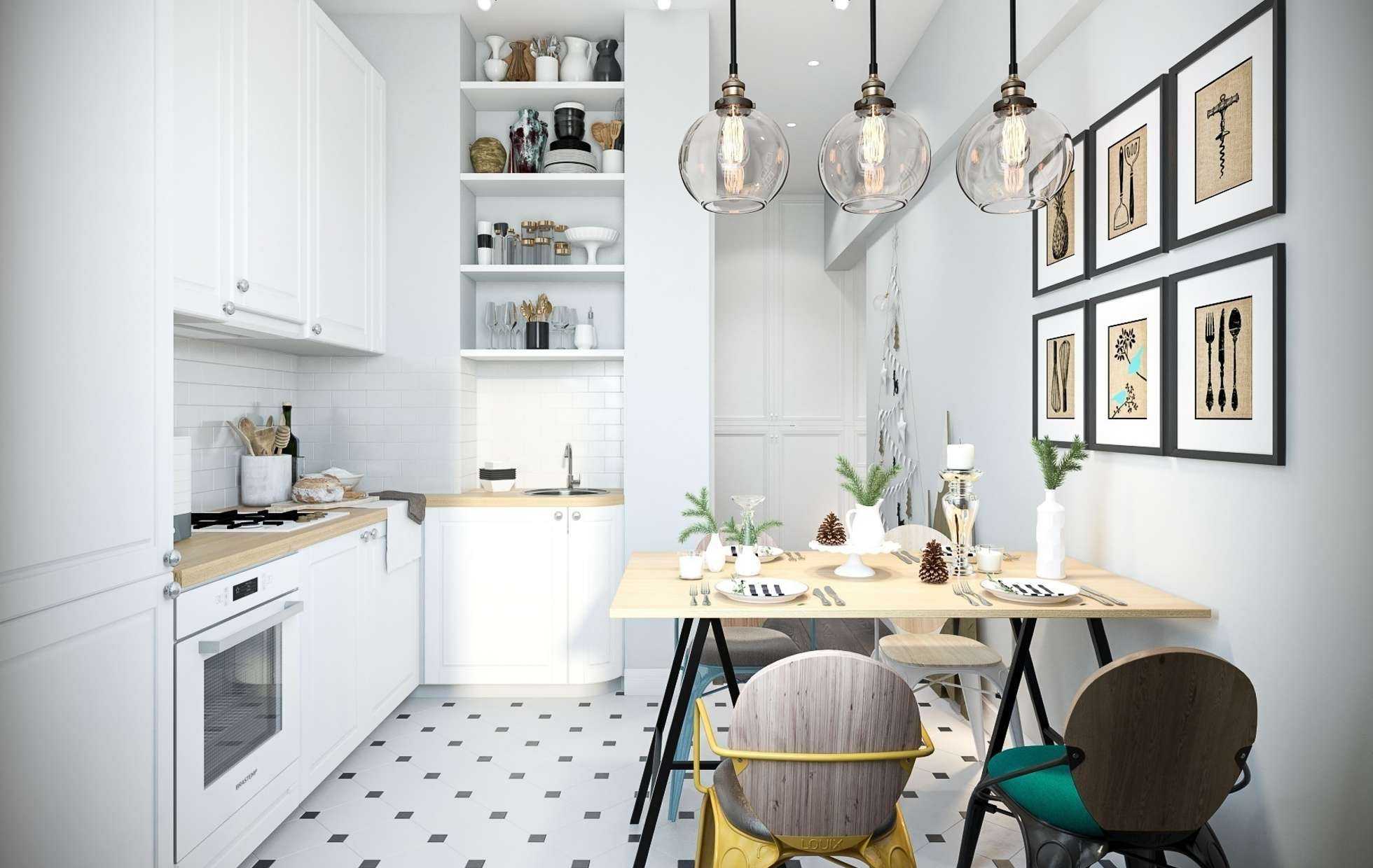 Кухня в скандинавском стиле: столовая с гостиной в сканди или норвежском дизайне
