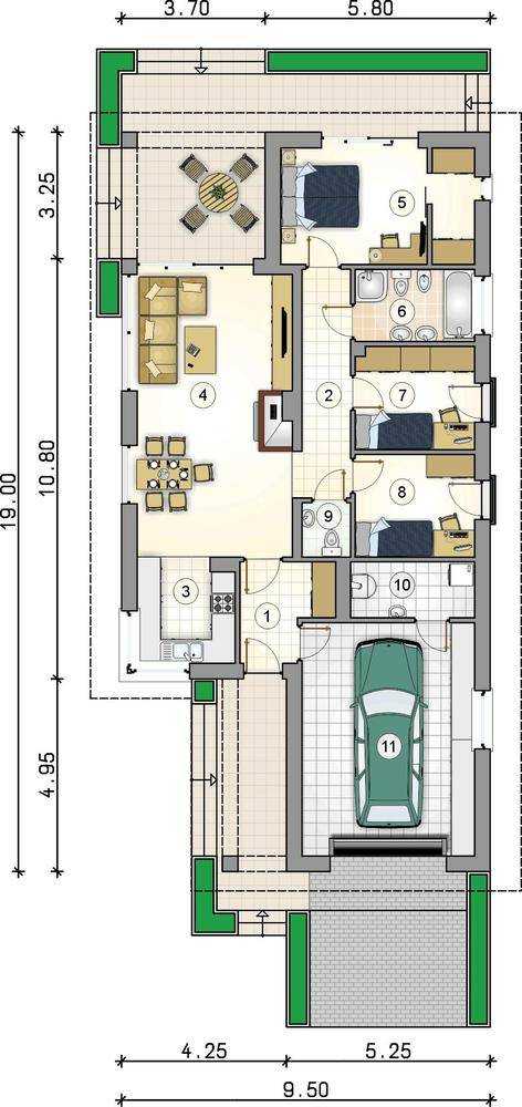 Как правильно сделать планировку одноэтажного дома?