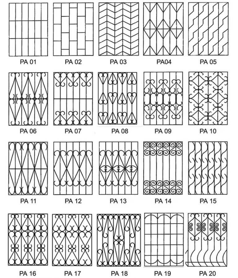 Решетки на окна своими руками чертежи