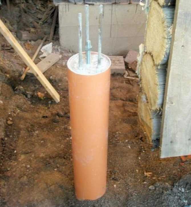 Столбчатый фундамент из пластиковых труб своими руками – все о ремонте