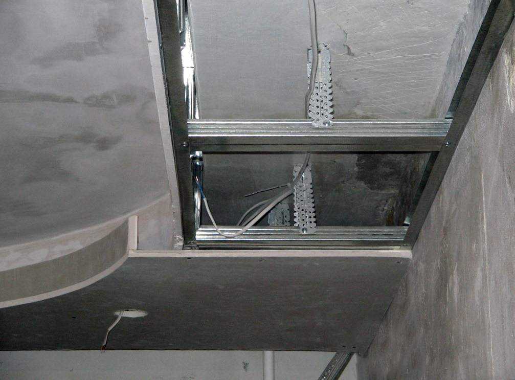 Двухуровневый потолок из гипсокартона своими руками - как сделать + фото и видео