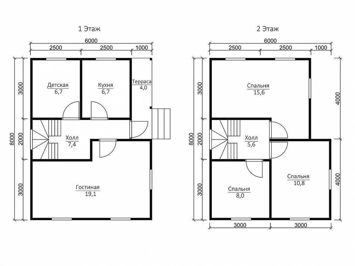 Двухэтажный дом с мансардой: проекты (64 фото): варианты с двухскатной крышей, 2-х этажный дом с мансардной