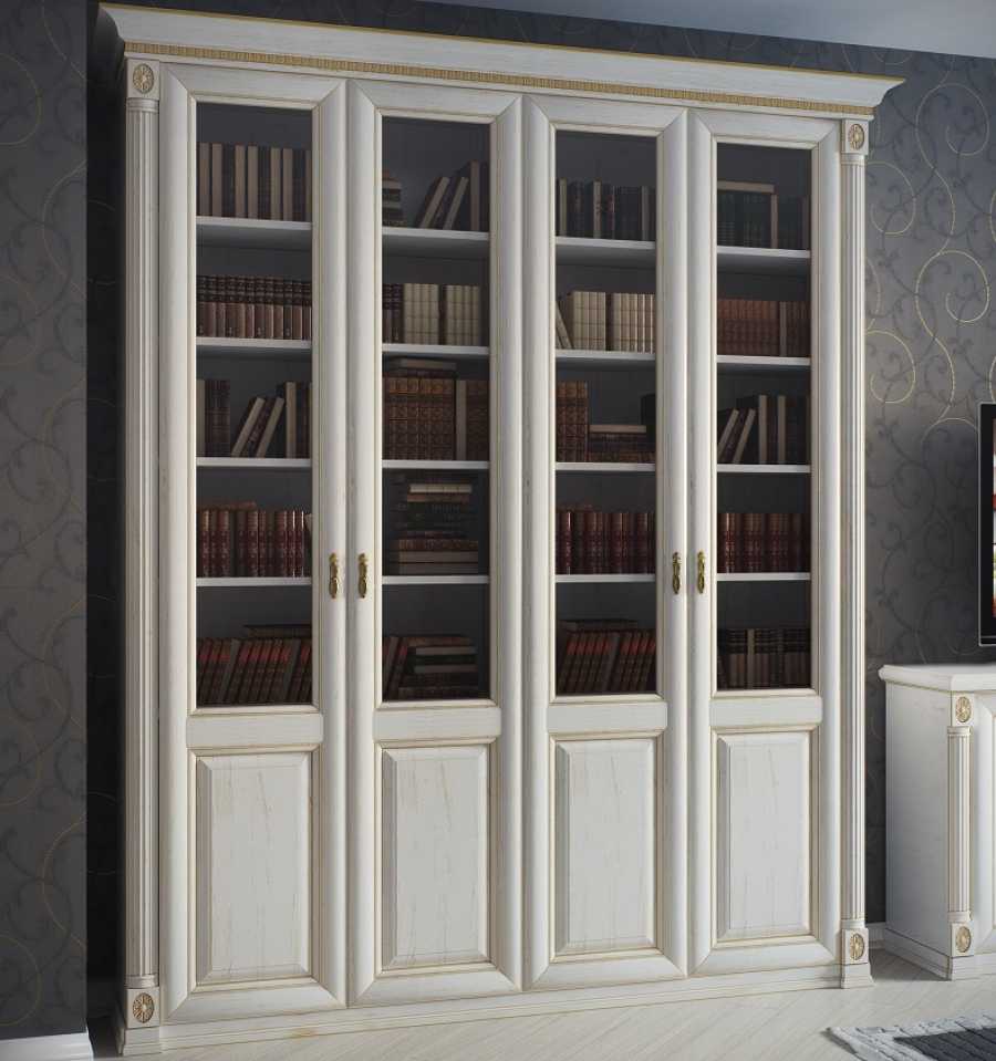 Книжные шкафы со стеклянными дверями: как выбрать