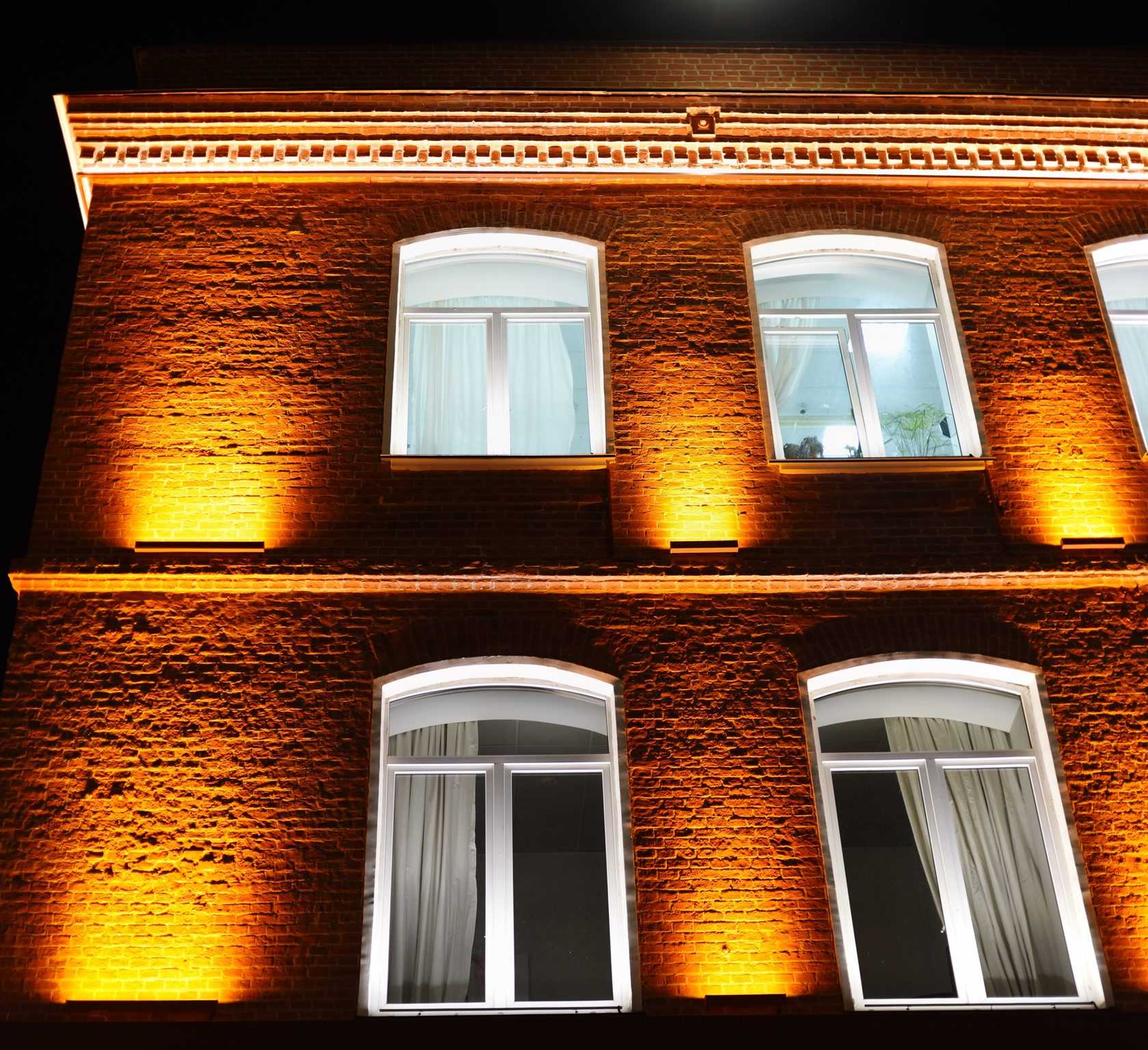 Подсветка фасадов - принципы и способы реализации светодизайна